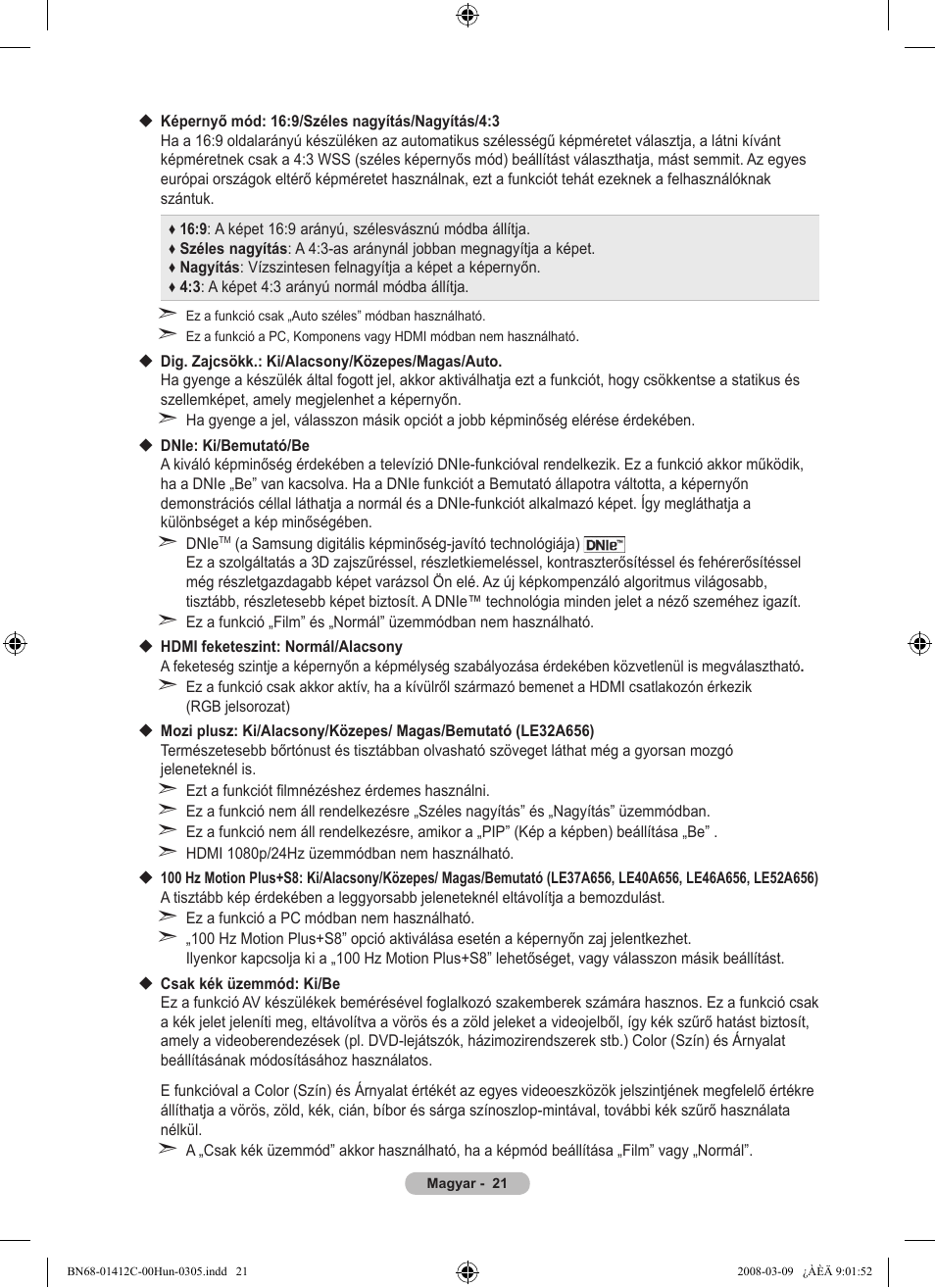 Samsung LE37A656A1F User Manual | Page 91 / 614