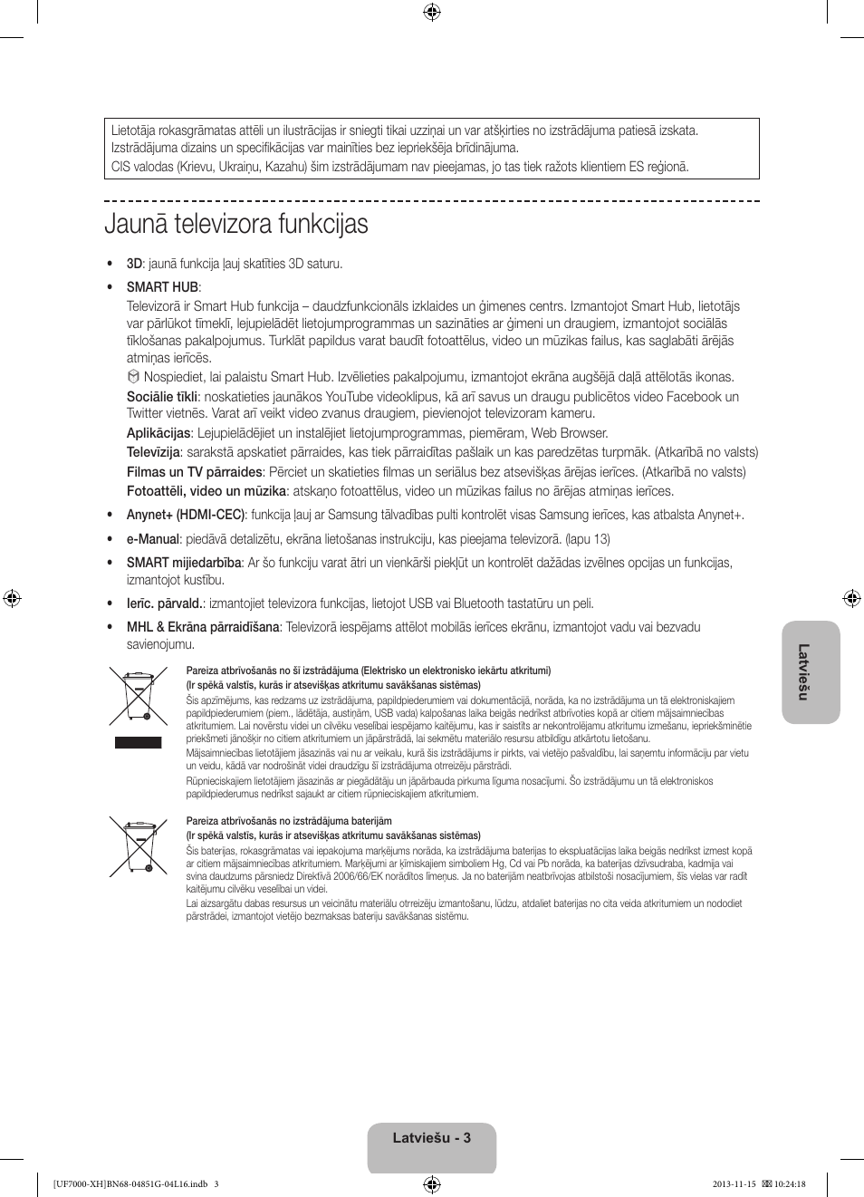 Jaunā televizora funkcijas | Samsung UE40F7000ST User Manual | Page 315 / 385