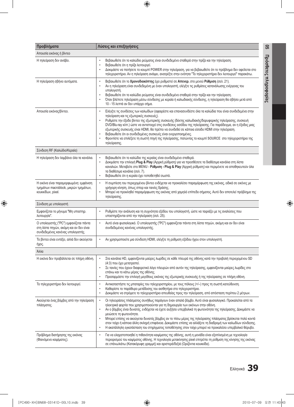 Samsung PS50C490B3W User Manual | Page 165 / 422