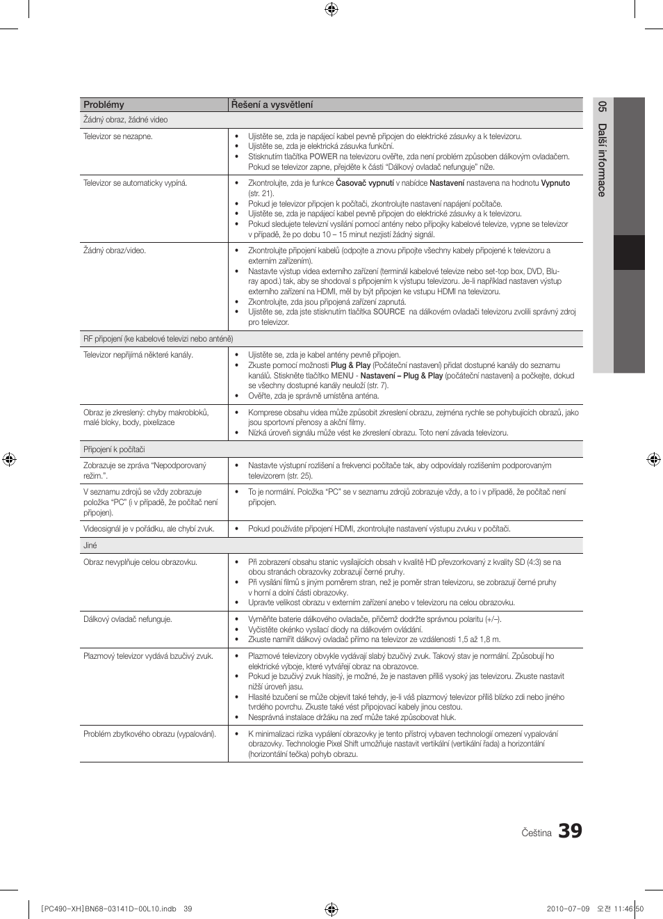 Samsung PS50C490B3W User Manual | Page 291 / 422