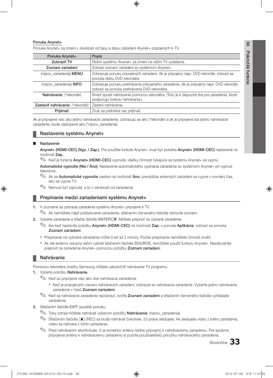 Samsung PS50C490B3W User Manual | Page 327 / 422