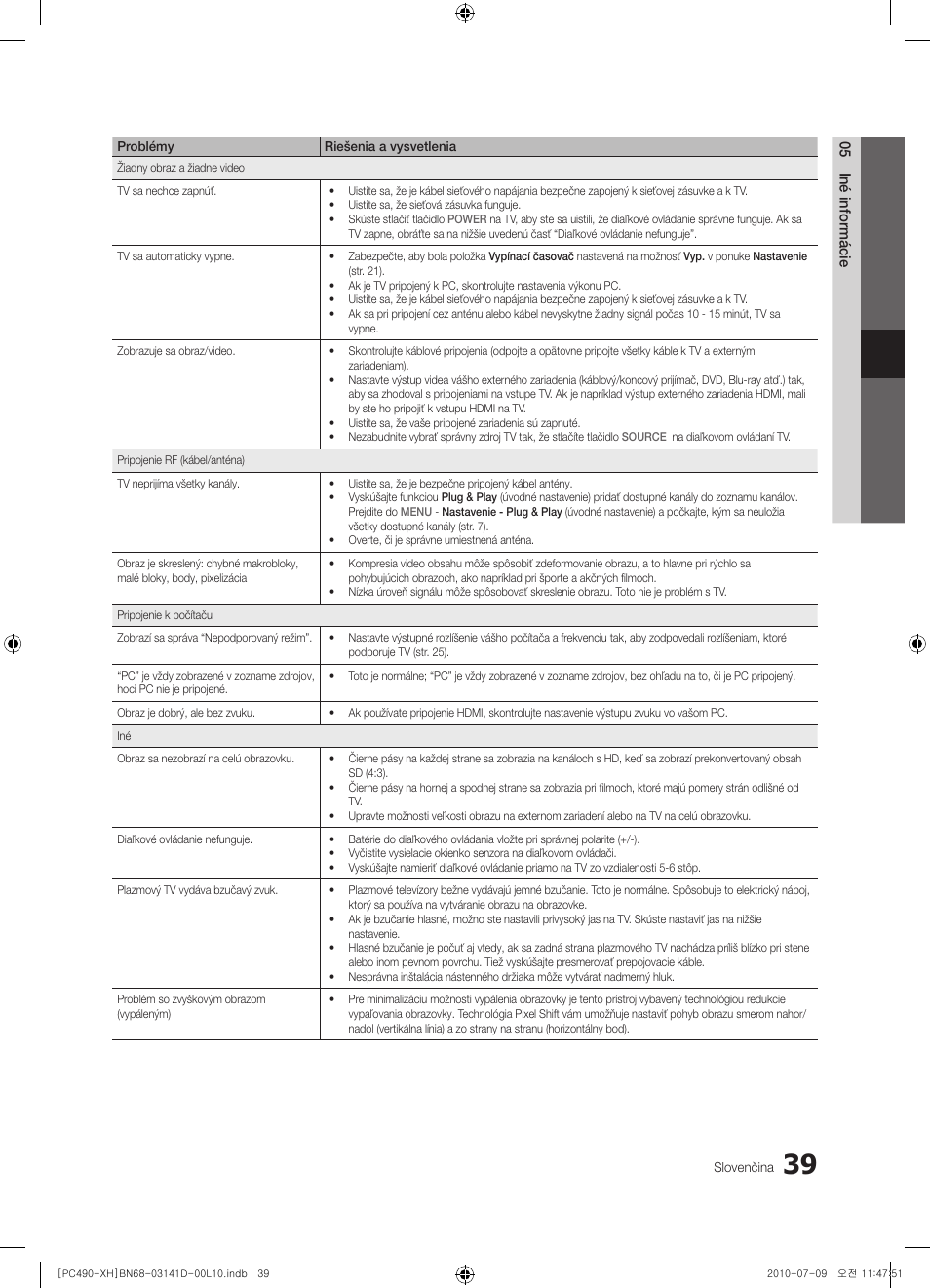 Samsung PS50C490B3W User Manual | Page 333 / 422