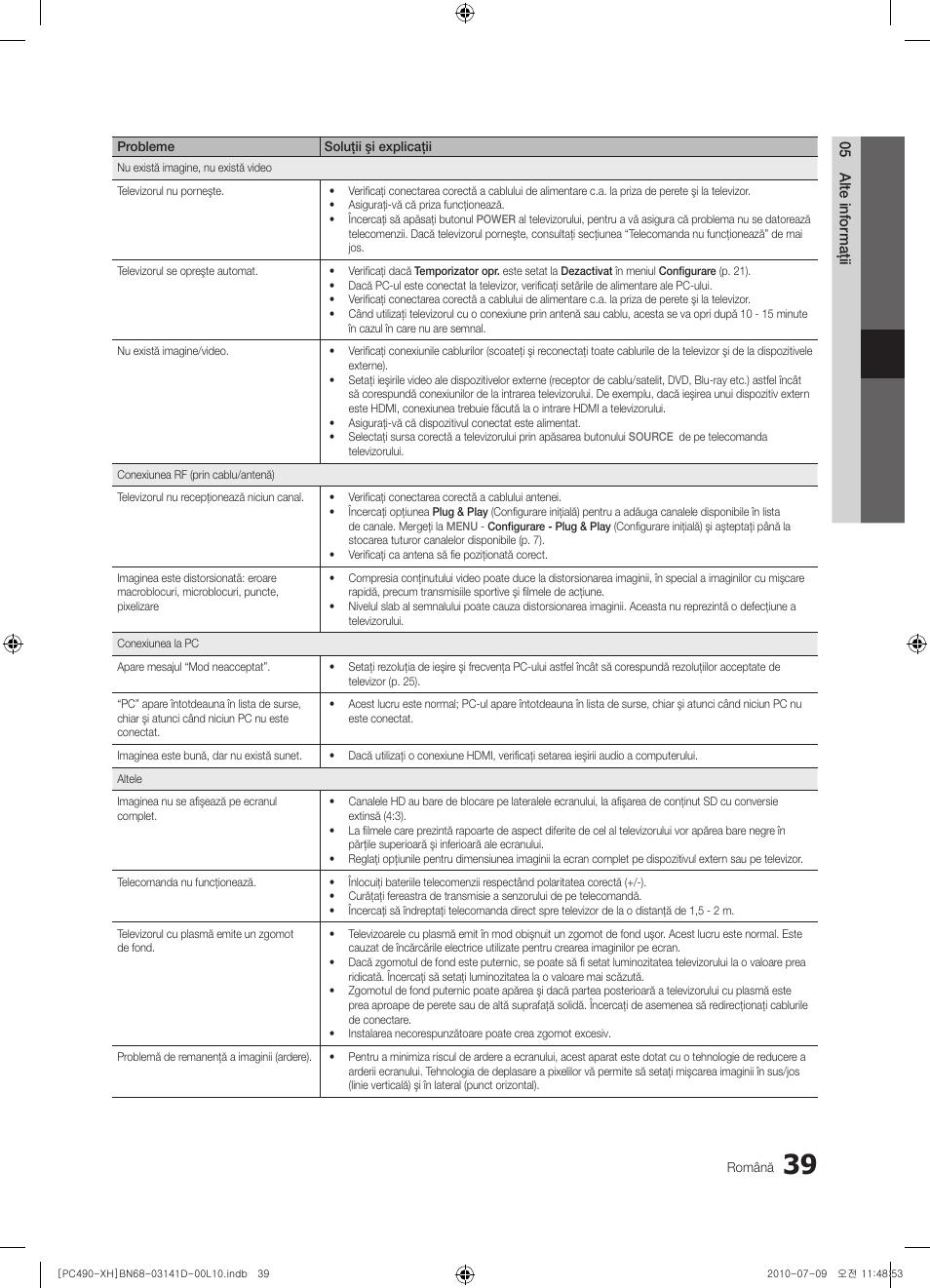 Samsung PS50C490B3W User Manual | Page 375 / 422