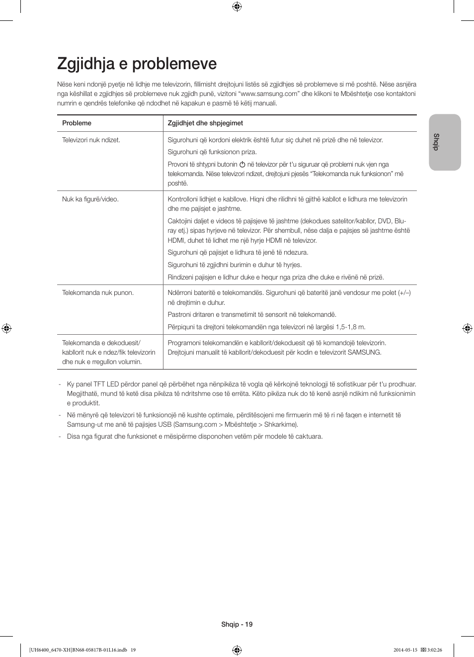 Zgjidhja e problemeve | Samsung UE48H6470SS User Manual | Page 239 / 353