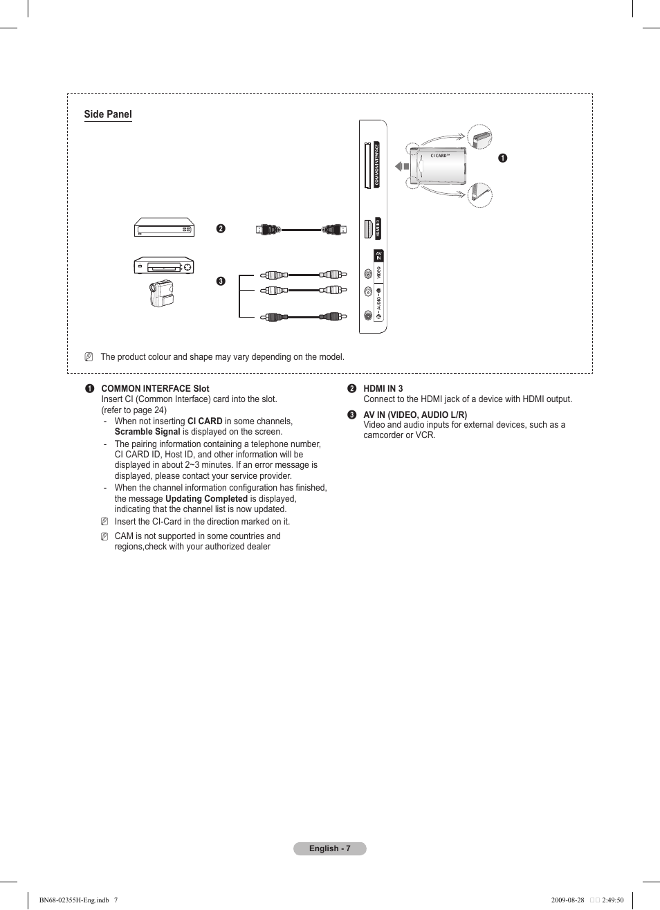 Samsung PS50B530S2W User Manual | Page 7 / 382