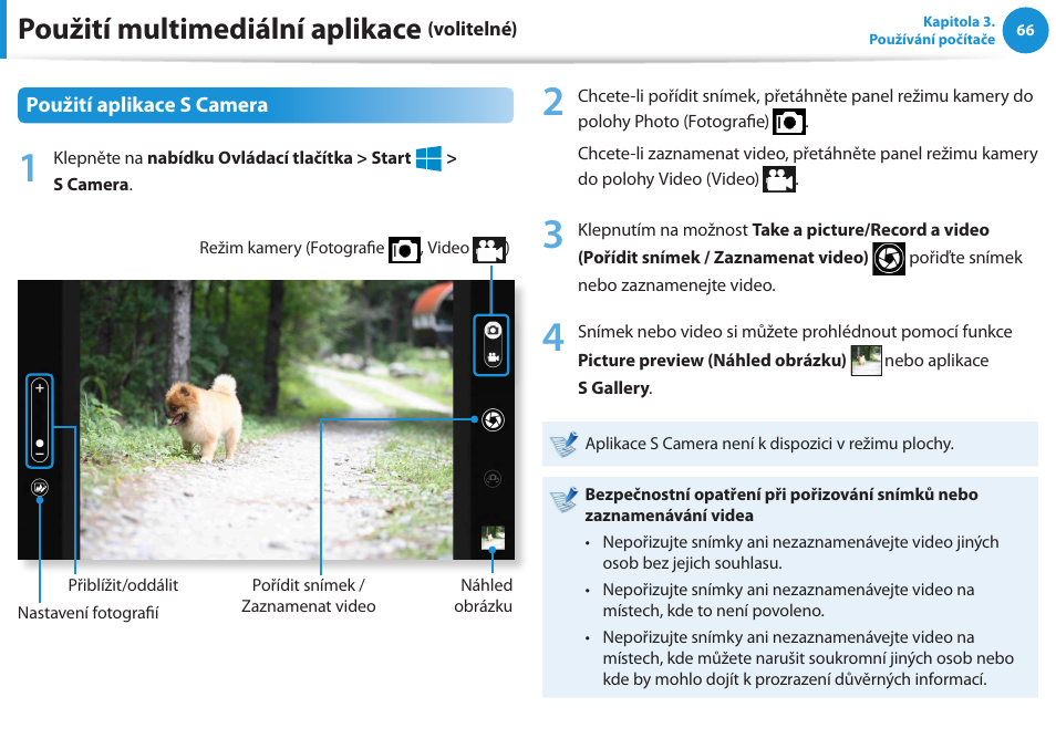 Použití multimediální aplikace | Samsung NP370R5E User Manual | Page 67 / 133