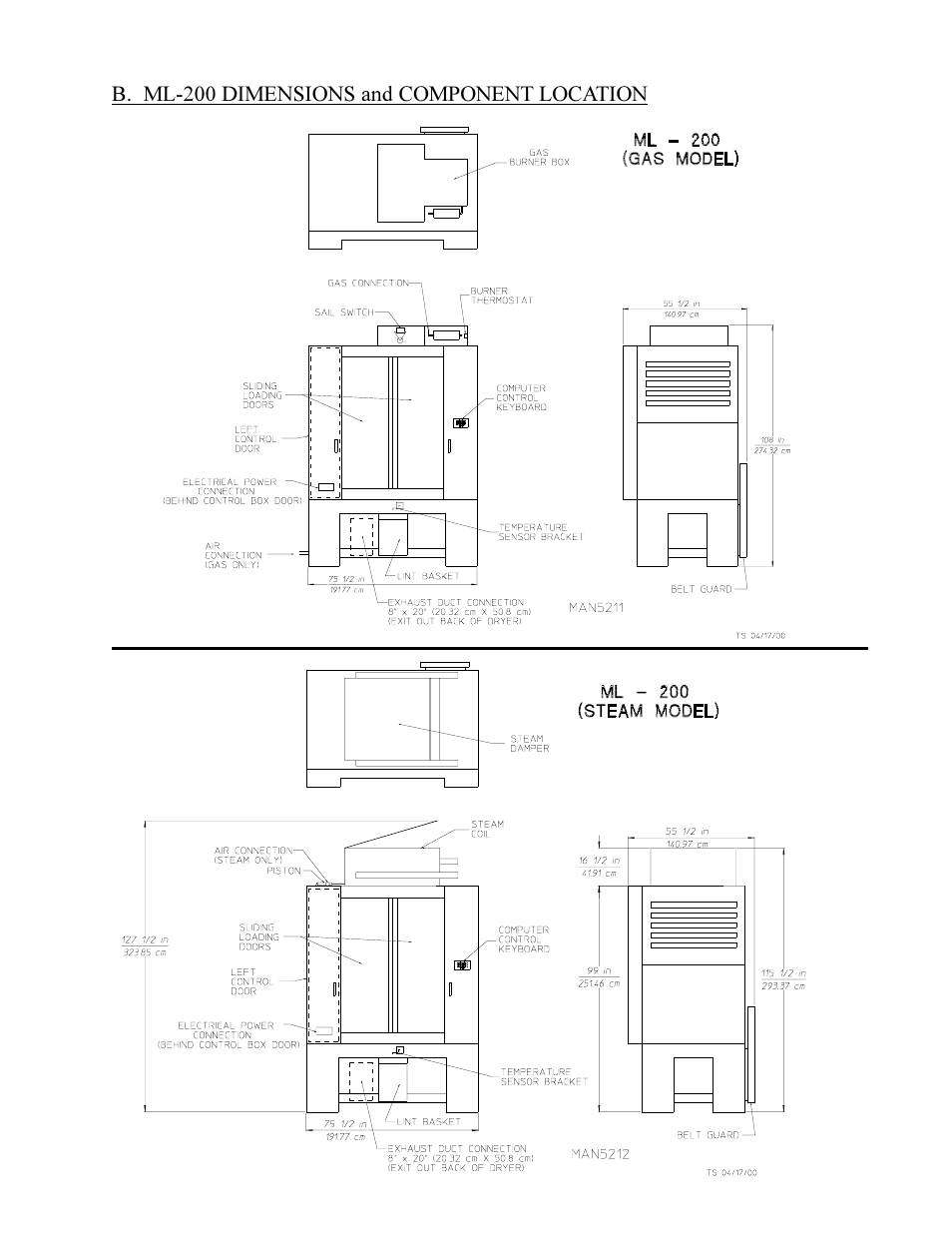 American Dryer Non-Tilting Phase 5 ML-200 User Manual | Page 11 / 59