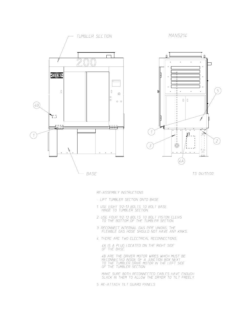 American Dryer Non-Tilting Phase 5 ML-200 User Manual | Page 15 / 59