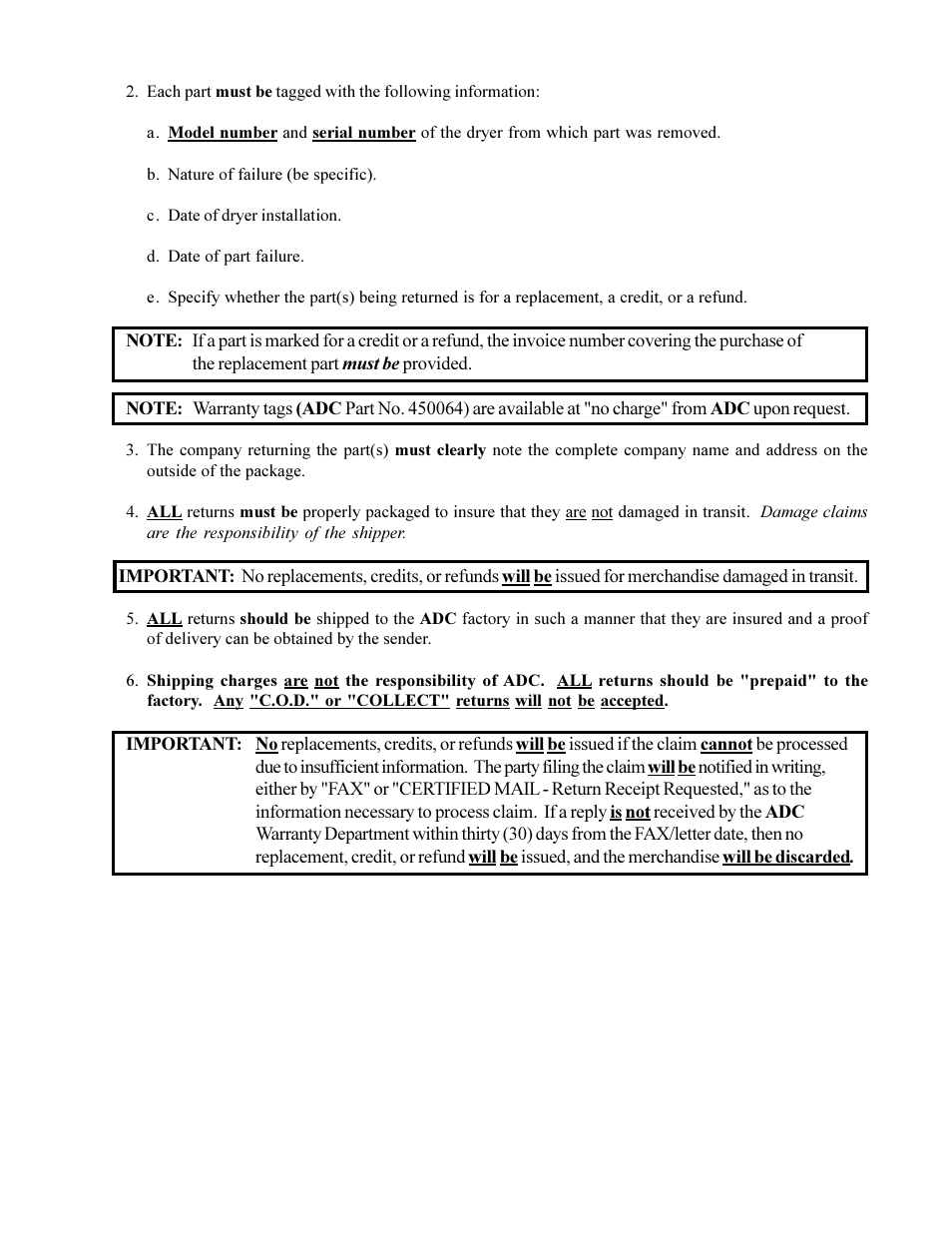 American Dryer Non-Tilting Phase 5 ML-200 User Manual | Page 39 / 59