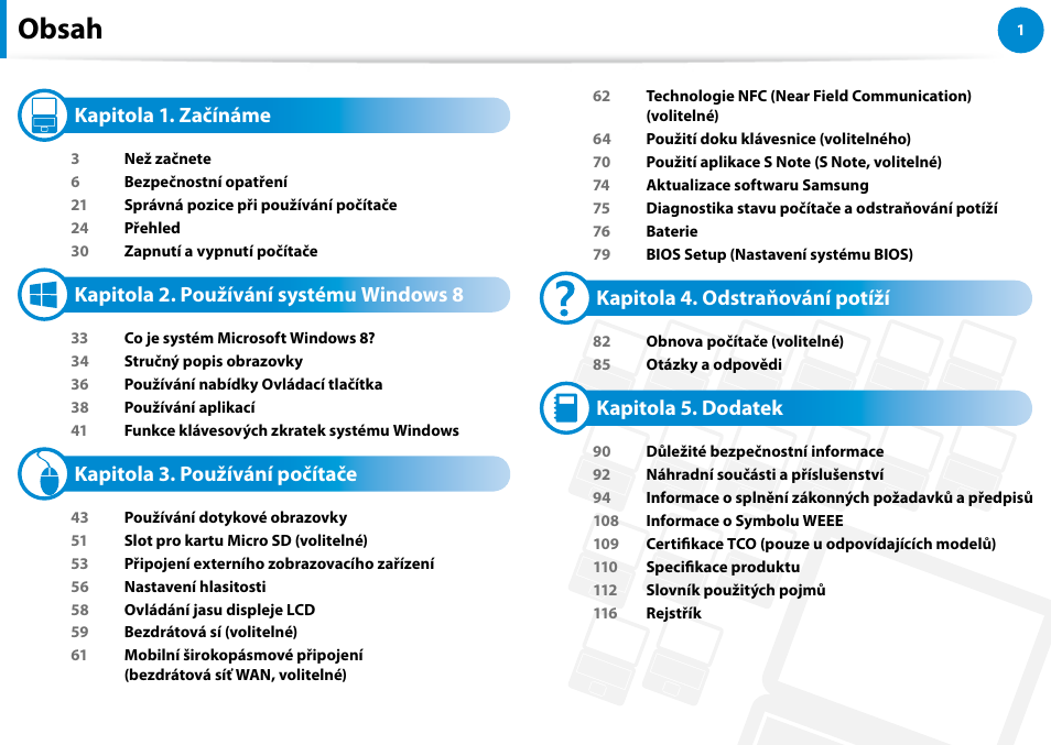 Samsung XE500T1C User Manual | Page 2 / 117