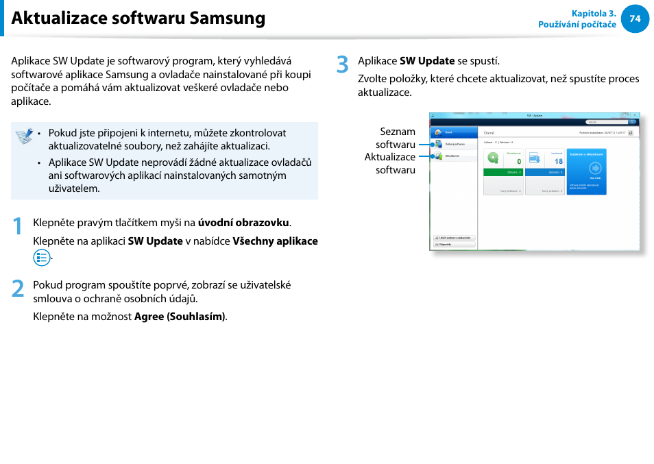 Aktualizace softwaru samsung | Samsung XE500T1C User Manual | Page 75 / 117