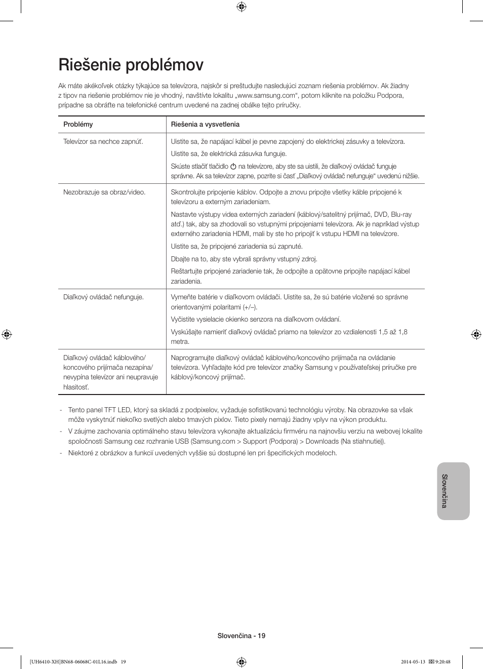 Riešenie problémov | Samsung UE32H6410SS User Manual | Page 173 / 353