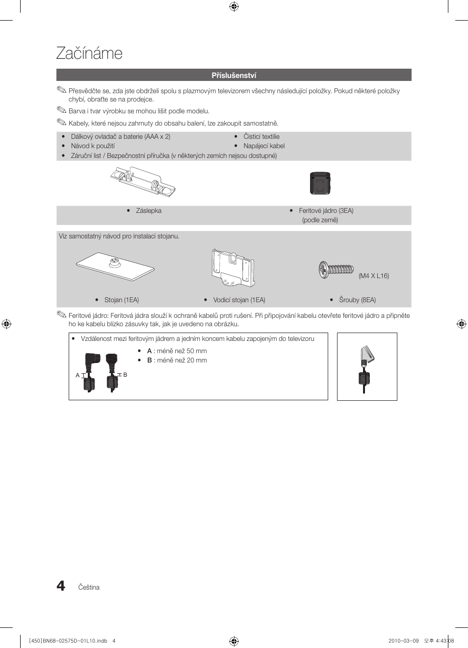 Začínáme | Samsung PS42C450B1W User Manual | Page 244 / 401