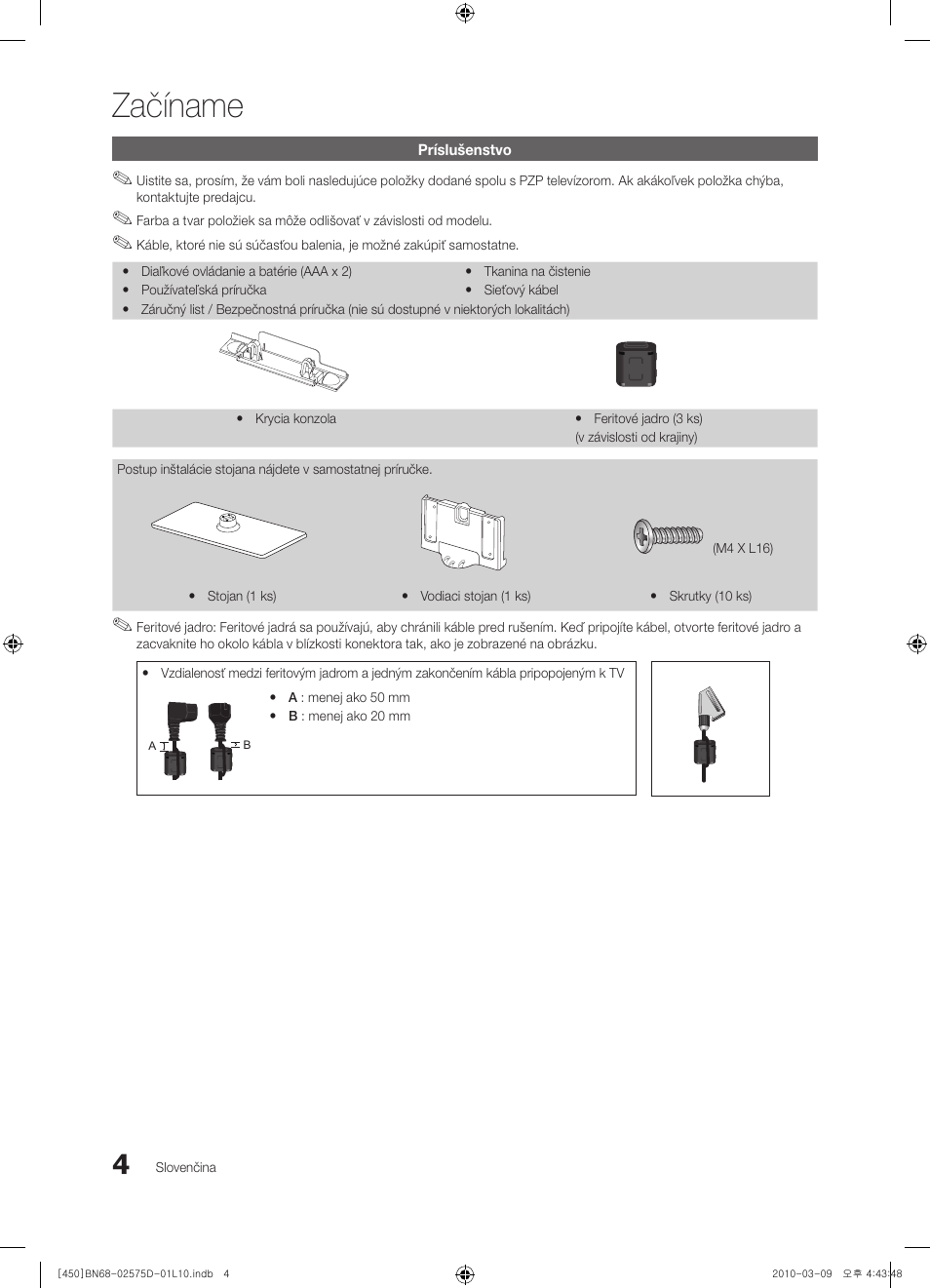Začíname | Samsung PS42C450B1W User Manual | Page 284 / 401