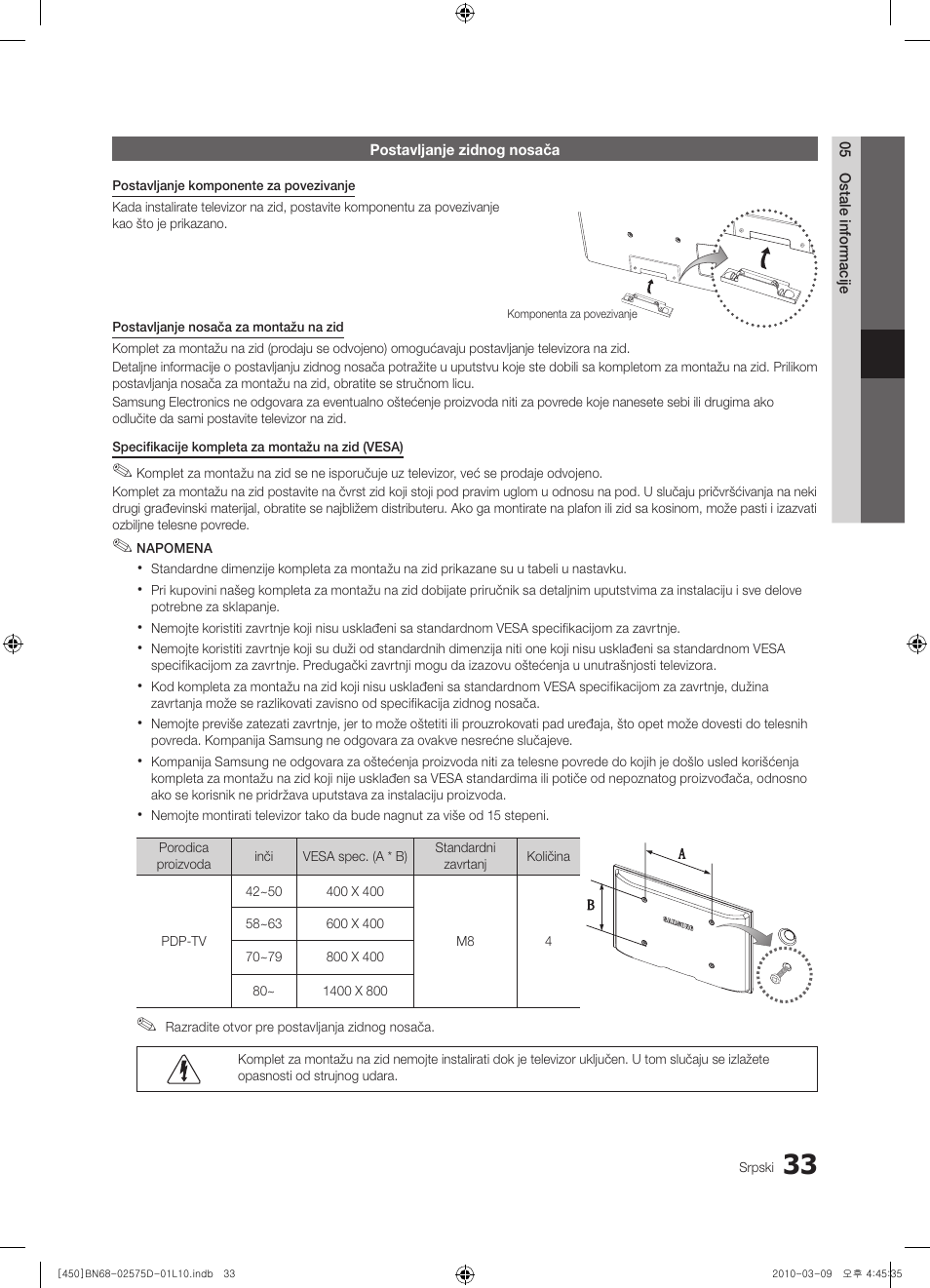 Samsung PS42C450B1W User Manual | Page 393 / 401