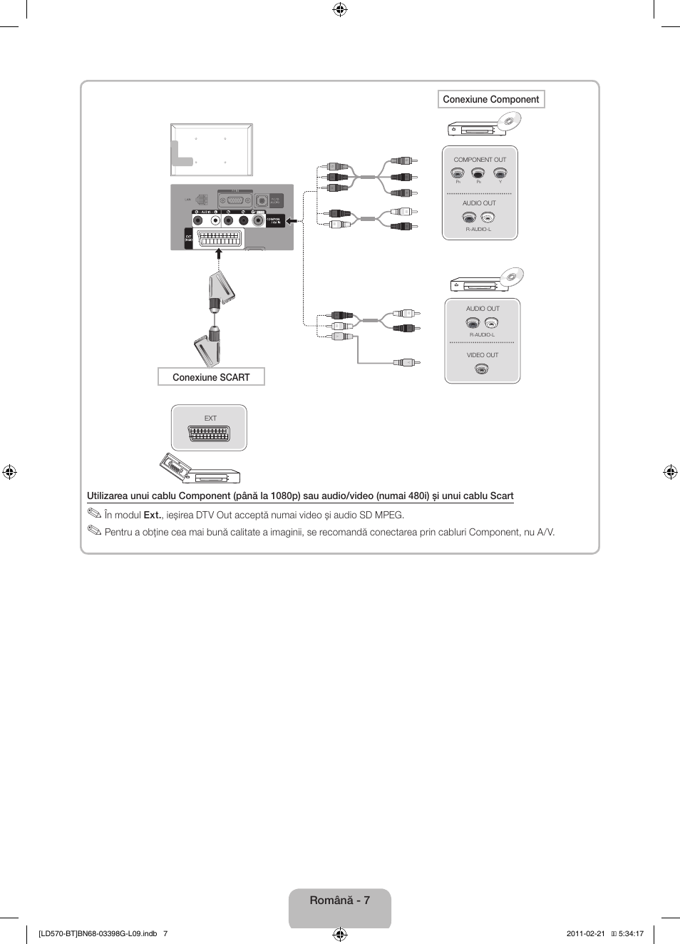 Română - 7 | Samsung LE40D570K2S User Manual | Page 119 / 145