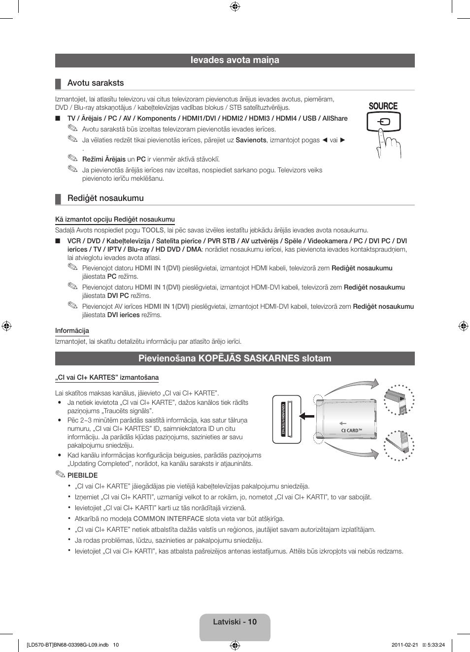 Samsung LE40D570K2S User Manual | Page 74 / 145