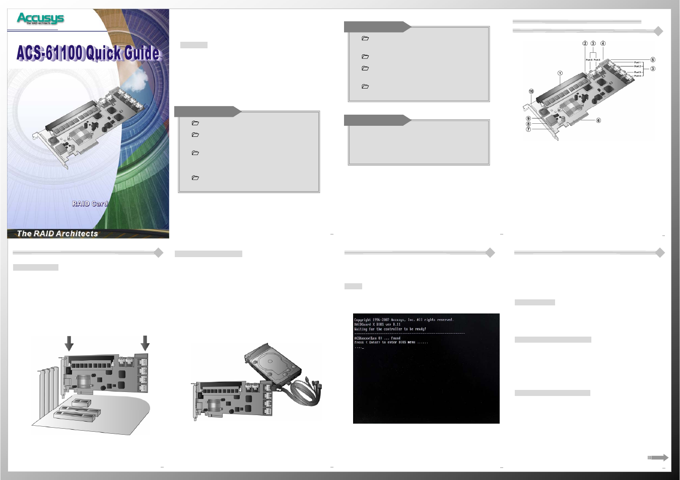 Accusys ACS-61100 User Manual | 2 pages