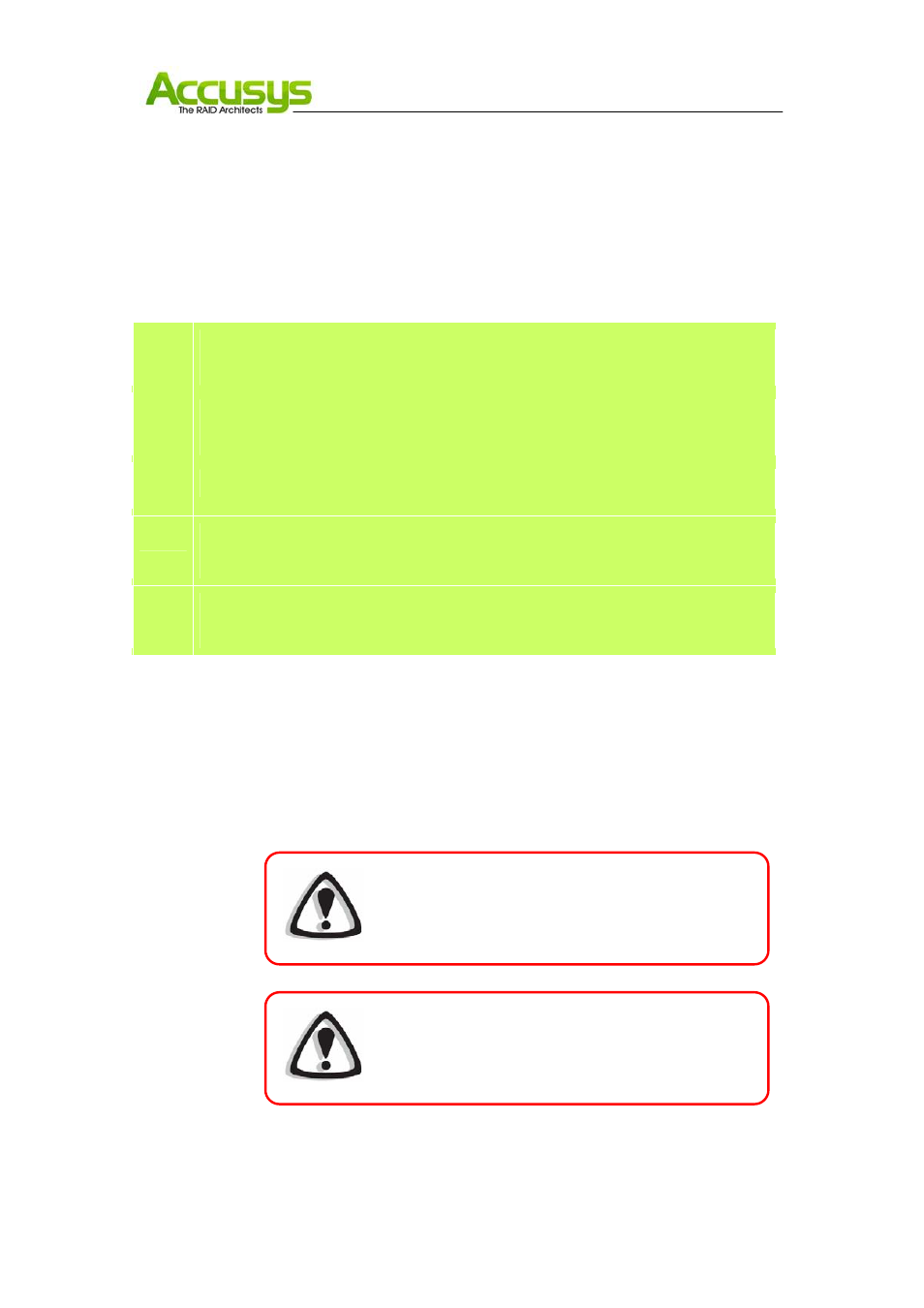 Setting the raid level, 1 raid level configurations, Set up the raid solution | Accusys RAID Controller ACS-77100 User Manual | Page 12 / 30
