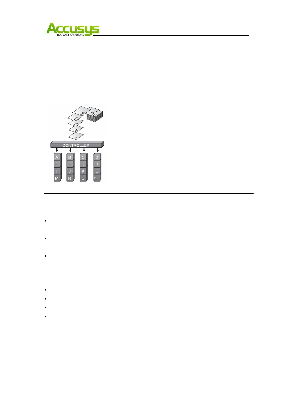 Raid 0 (striping), Raid 10 (striping and mirroring) | Accusys RAID Controller ACS-77100 User Manual | Page 7 / 30
