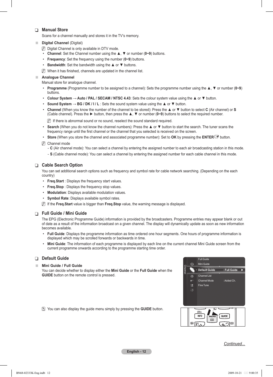 Samsung PS63B680T6W User Manual | Page 12 / 644