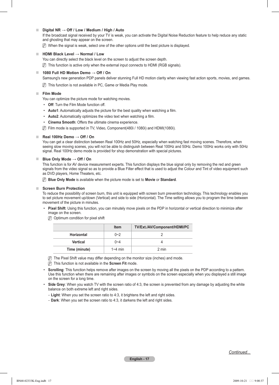 Samsung PS63B680T6W User Manual | Page 17 / 644