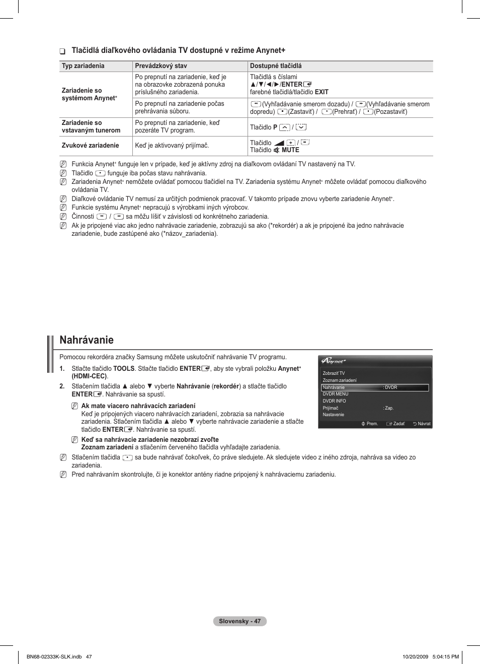 Nahrávanie | Samsung PS63B680T6W User Manual | Page 436 / 644