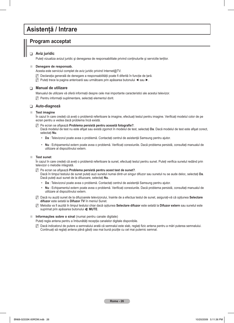 Asistenţă / intrare, Program acceptat | Samsung PS63B680T6W User Manual | Page 478 / 644