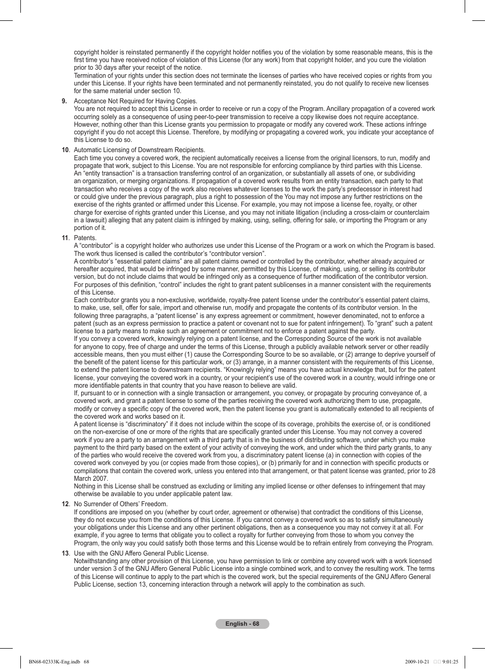 Samsung PS63B680T6W User Manual | Page 68 / 644