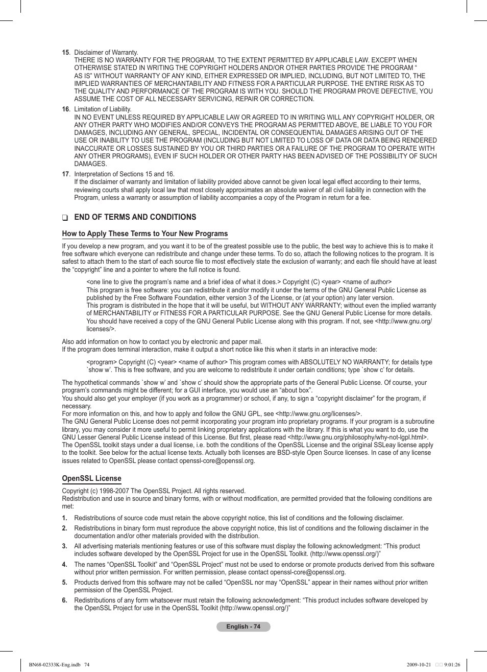 Samsung PS63B680T6W User Manual | Page 74 / 644