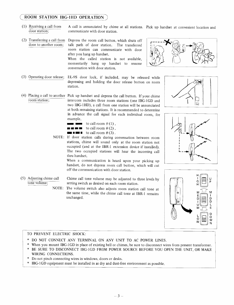 Aiphone IBG-1HD User Manual | Page 3 / 4
