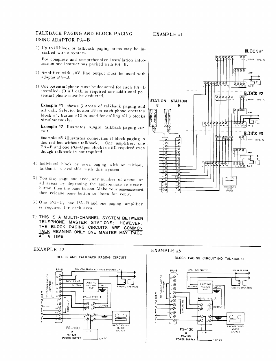 Example #2, Example #3 | Aiphone TA-12H User Manual | Page 9 / 10