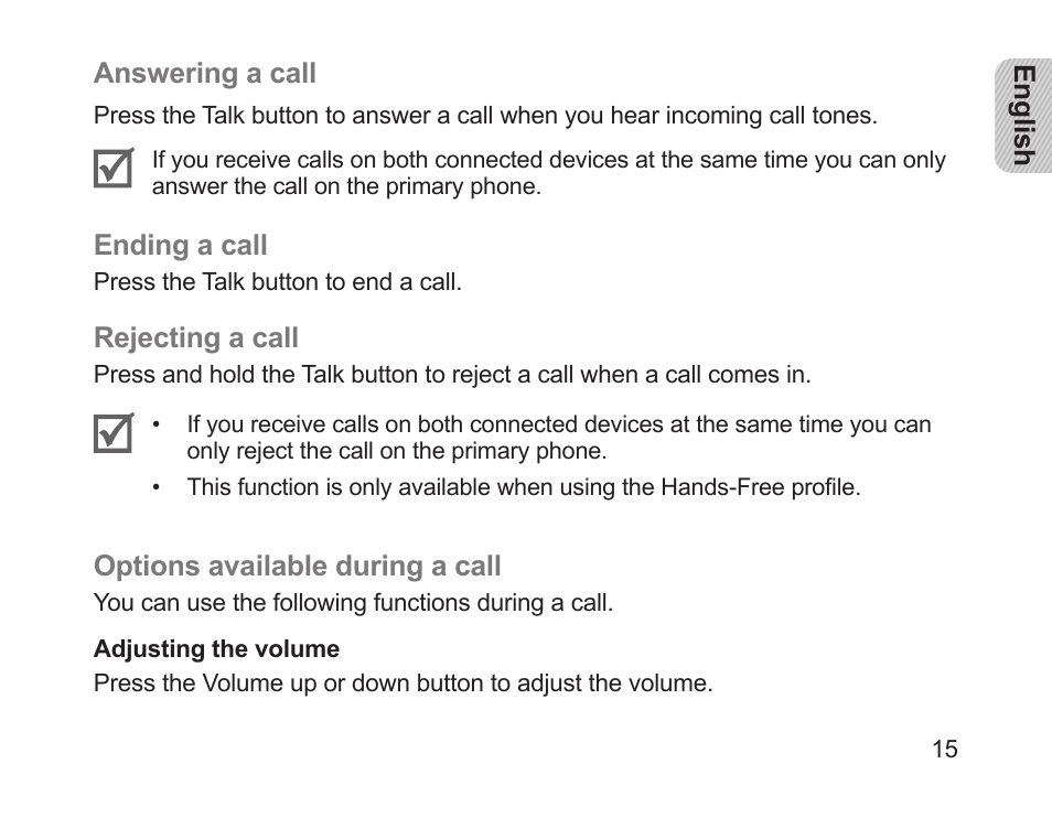 Samsung HM1200 User Manual | Page 17 / 154