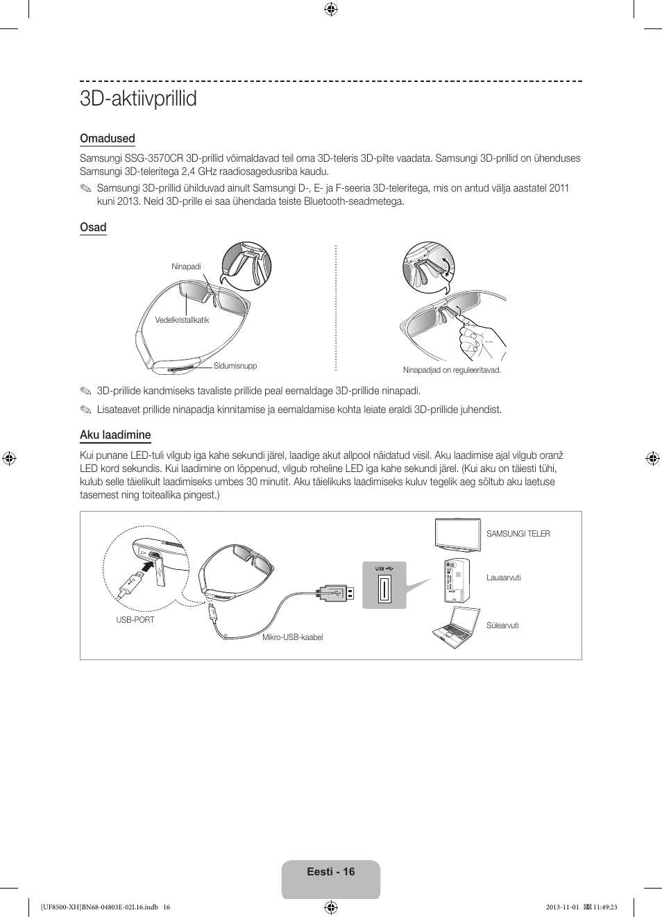 3d-aktiivprillid | Samsung UE46F8500SL User Manual | Page 376 / 385