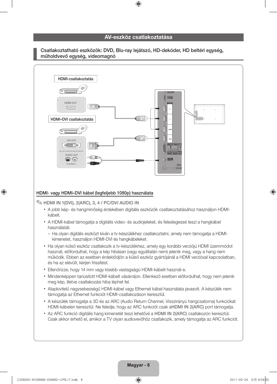 Samsung UE40D6000TW User Manual | Page 30 / 344