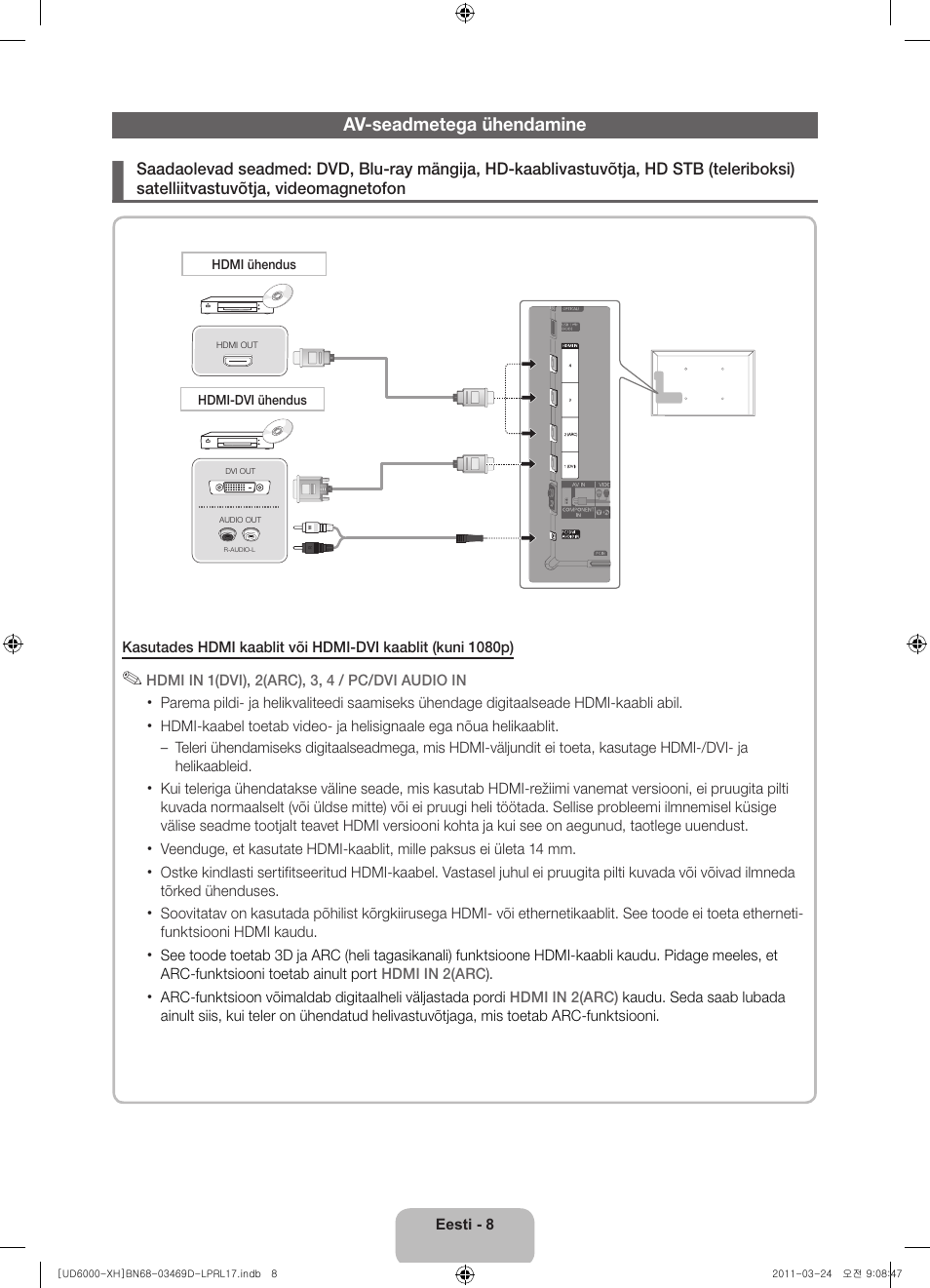 Samsung UE40D6000TW User Manual | Page 310 / 344