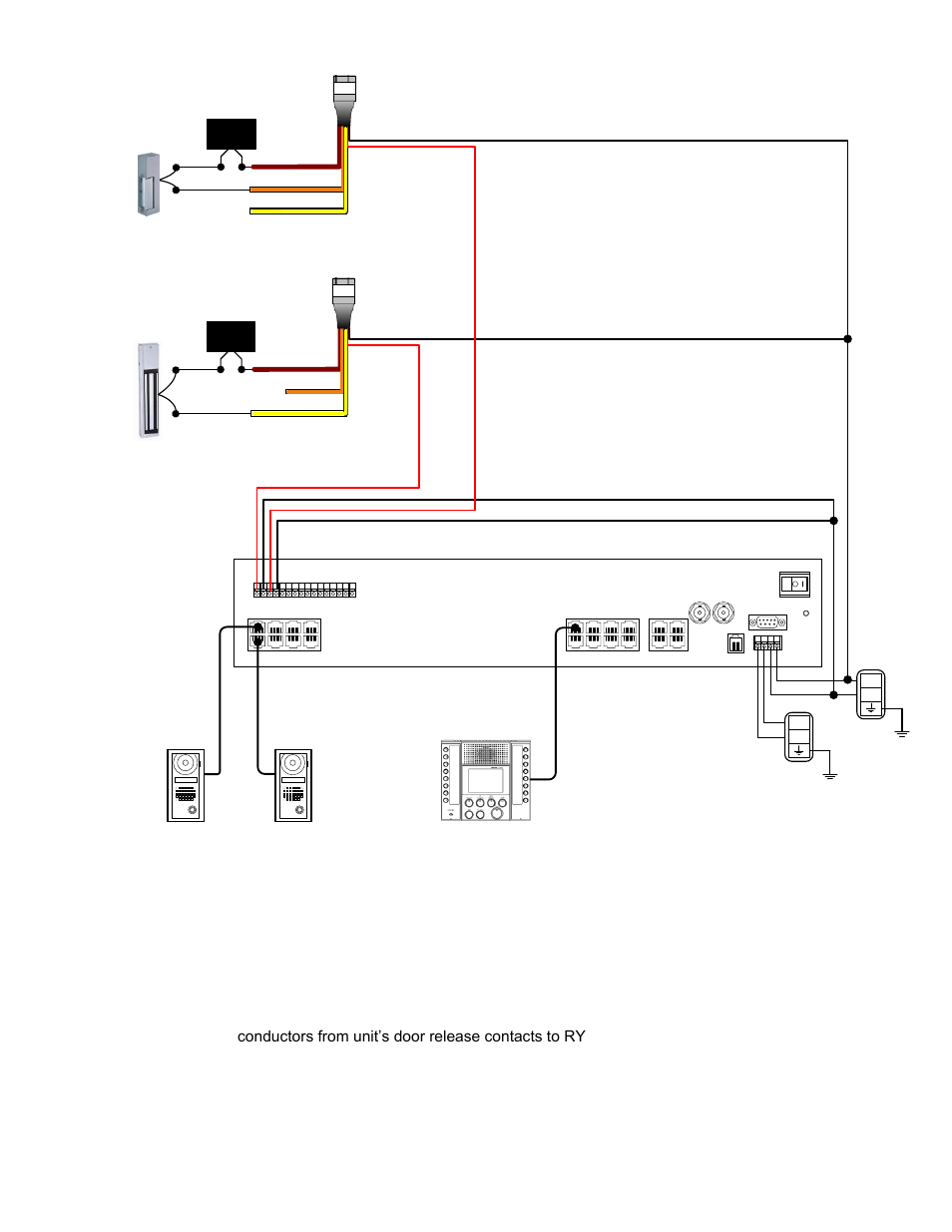 Specifications, Wiring diagrams (cont), Com n/o | Com n/c | Aiphone DOOR RELEASE RELAY MODULE RY-24L User Manual | Page 3 / 3