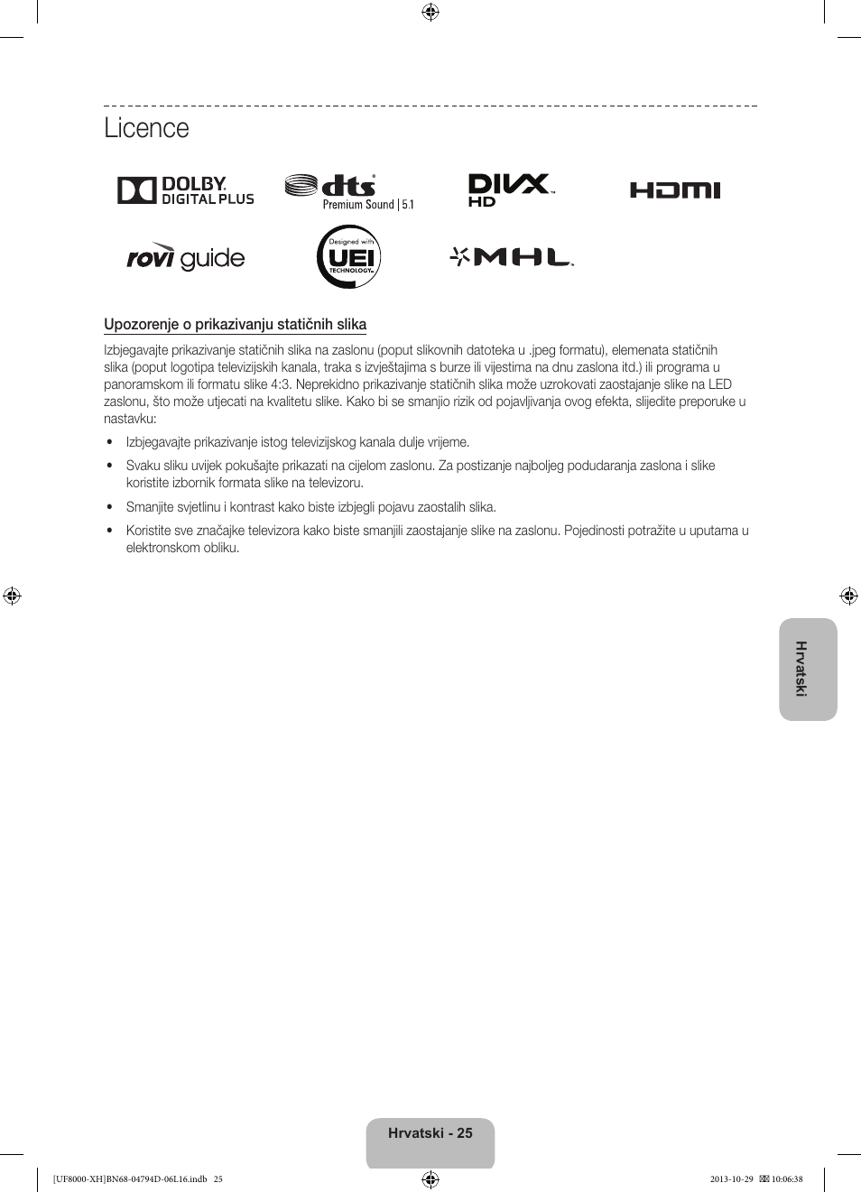 Licence | Samsung UE75F8000ST User Manual | Page 145 / 385