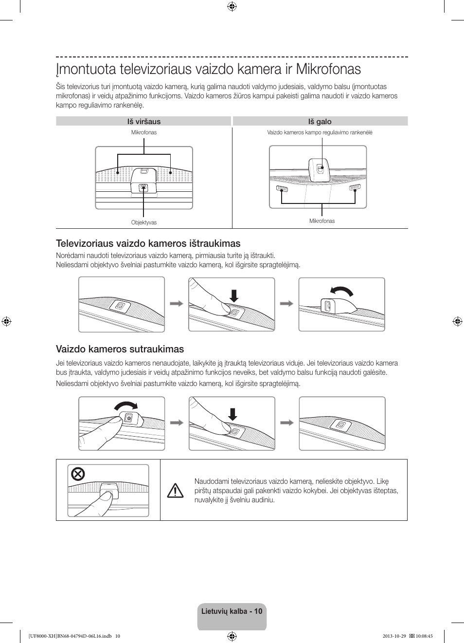 경고 주의 경고 주의 | Samsung UE75F8000ST User Manual | Page 346 / 385
