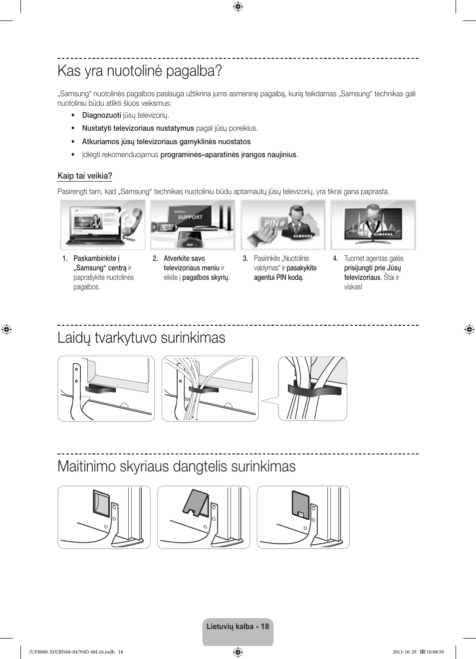 Kas yra nuotolinė pagalba | Samsung UE75F8000ST User Manual | Page 354 / 385