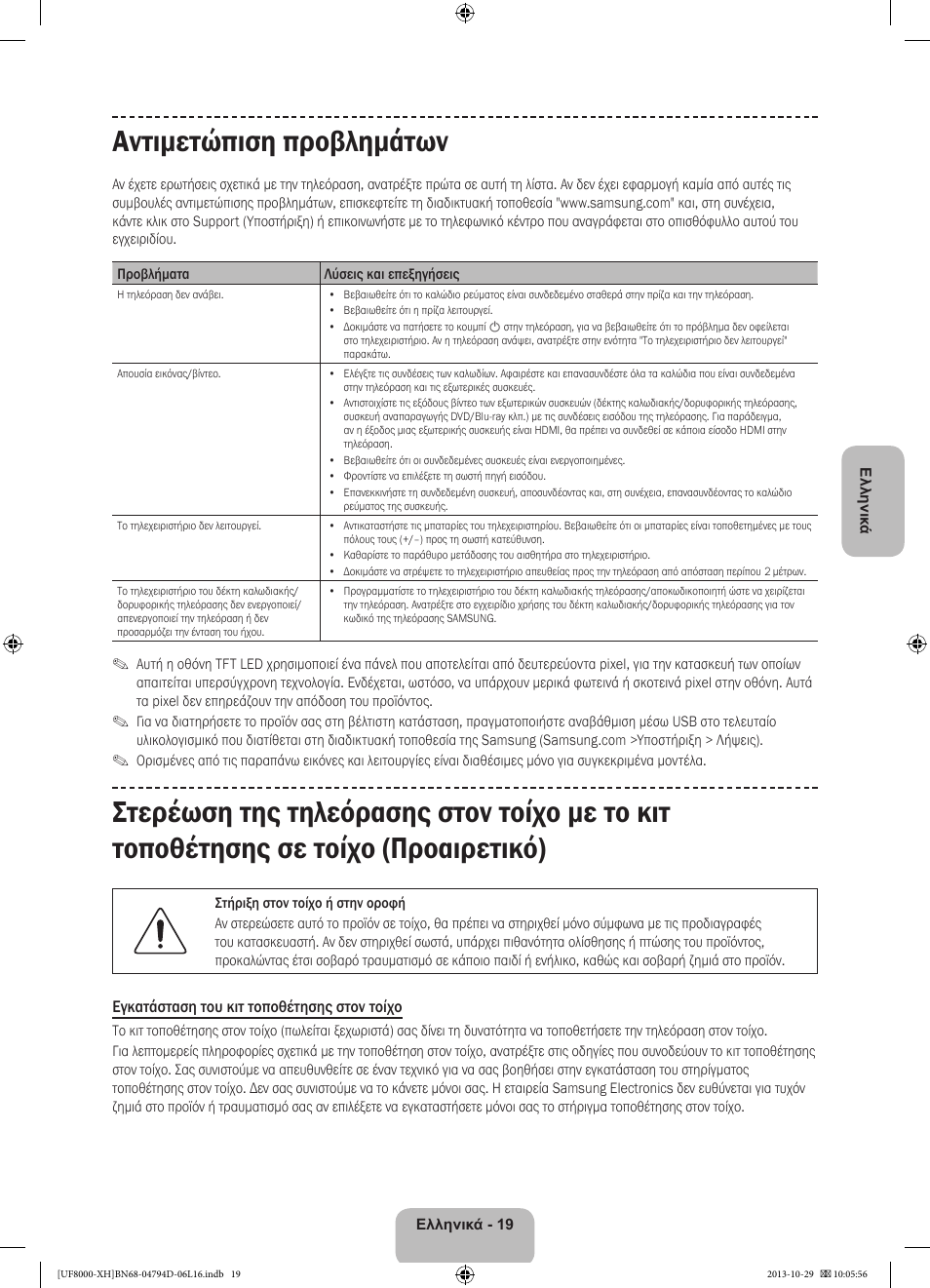 Αντιμετώπιση προβλημάτων | Samsung UE75F8000ST User Manual | Page 91 / 385