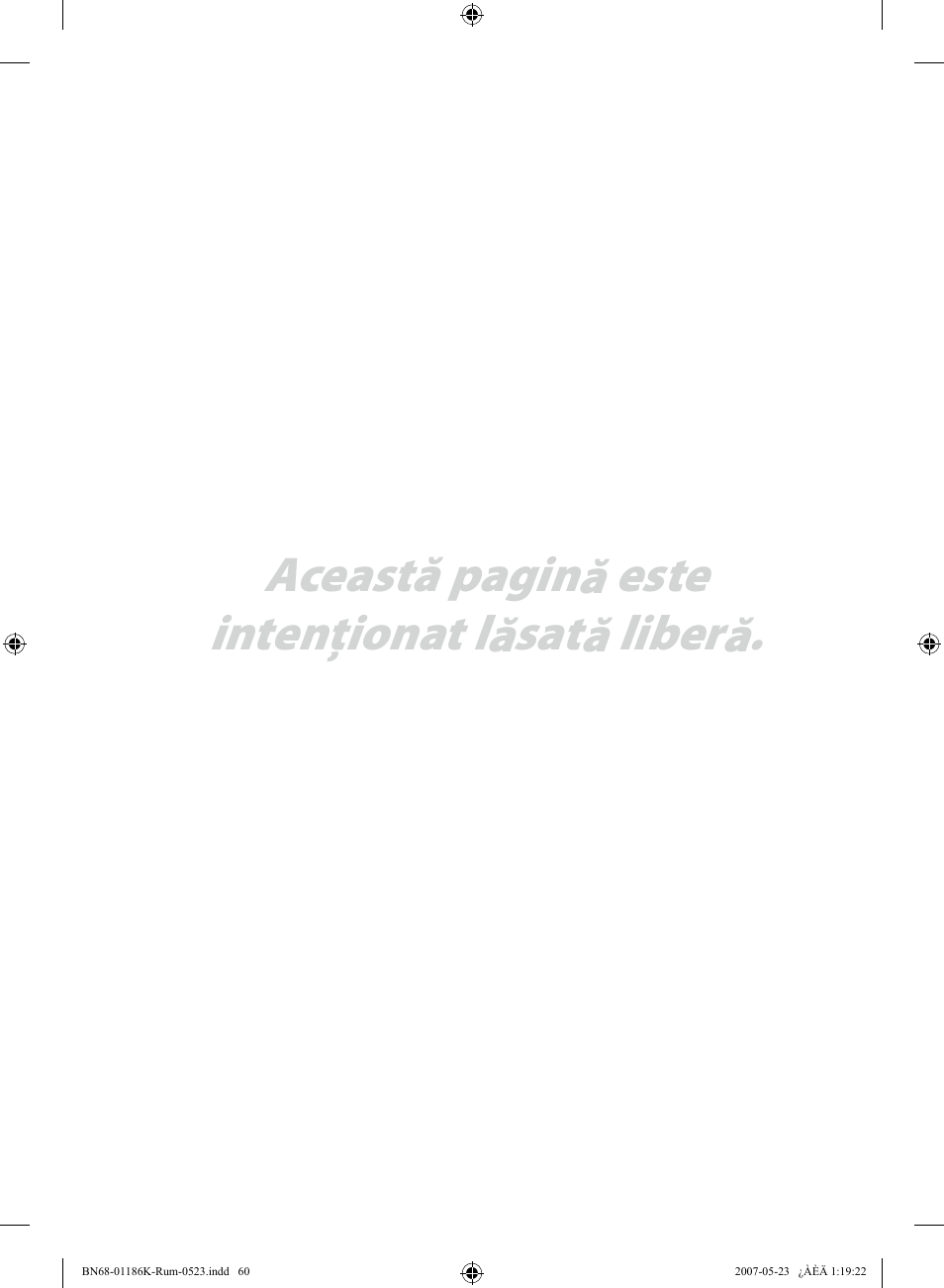 Această pagină este intenţionat lăsată liberă | Samsung LE32M87BD User Manual | Page 542 / 543