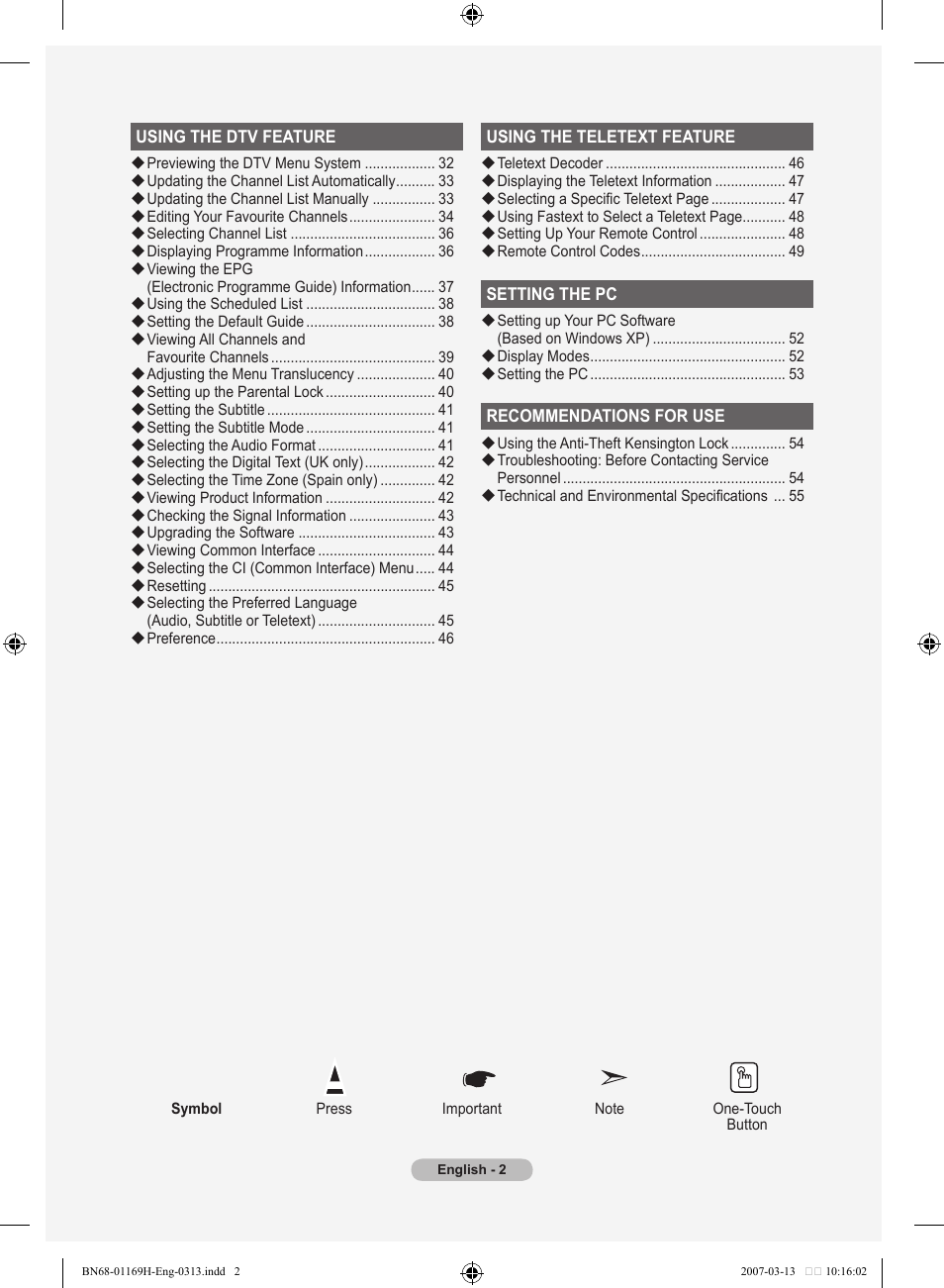Samsung LE26R87BD User Manual | Page 4 / 507