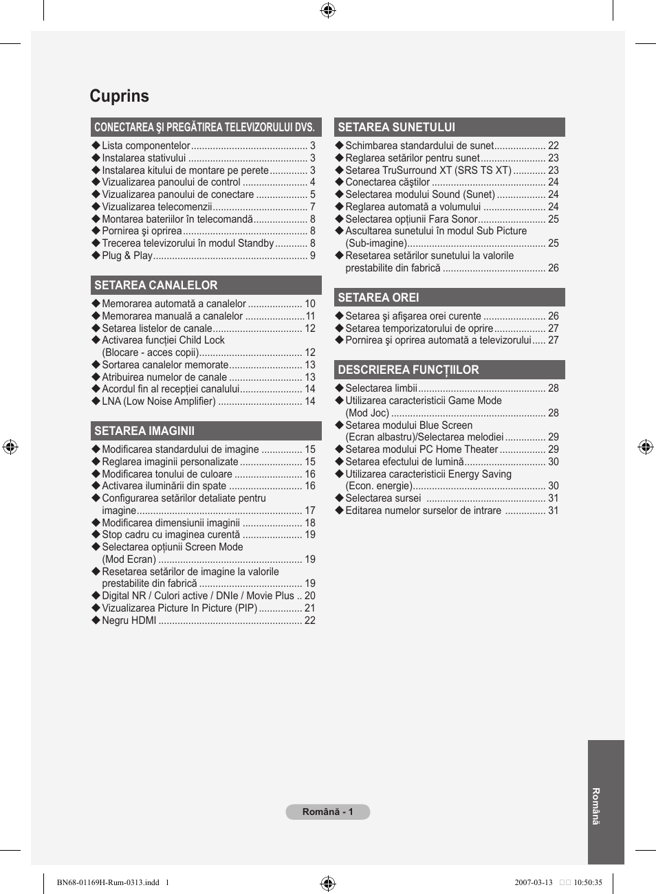 Cuprins | Samsung LE26R87BD User Manual | Page 452 / 507