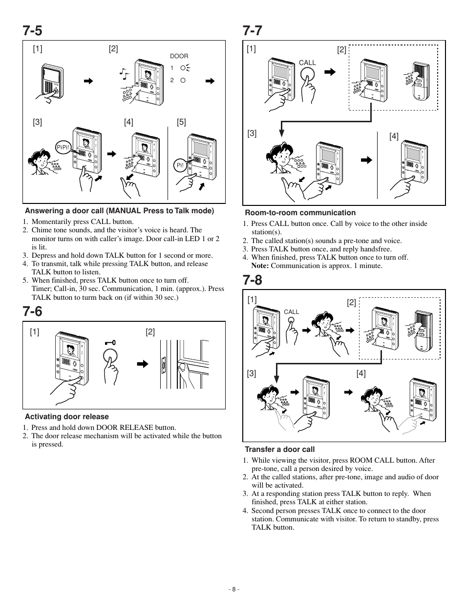 Aiphone Ja-2hcd User Manual | Page 8 / 12