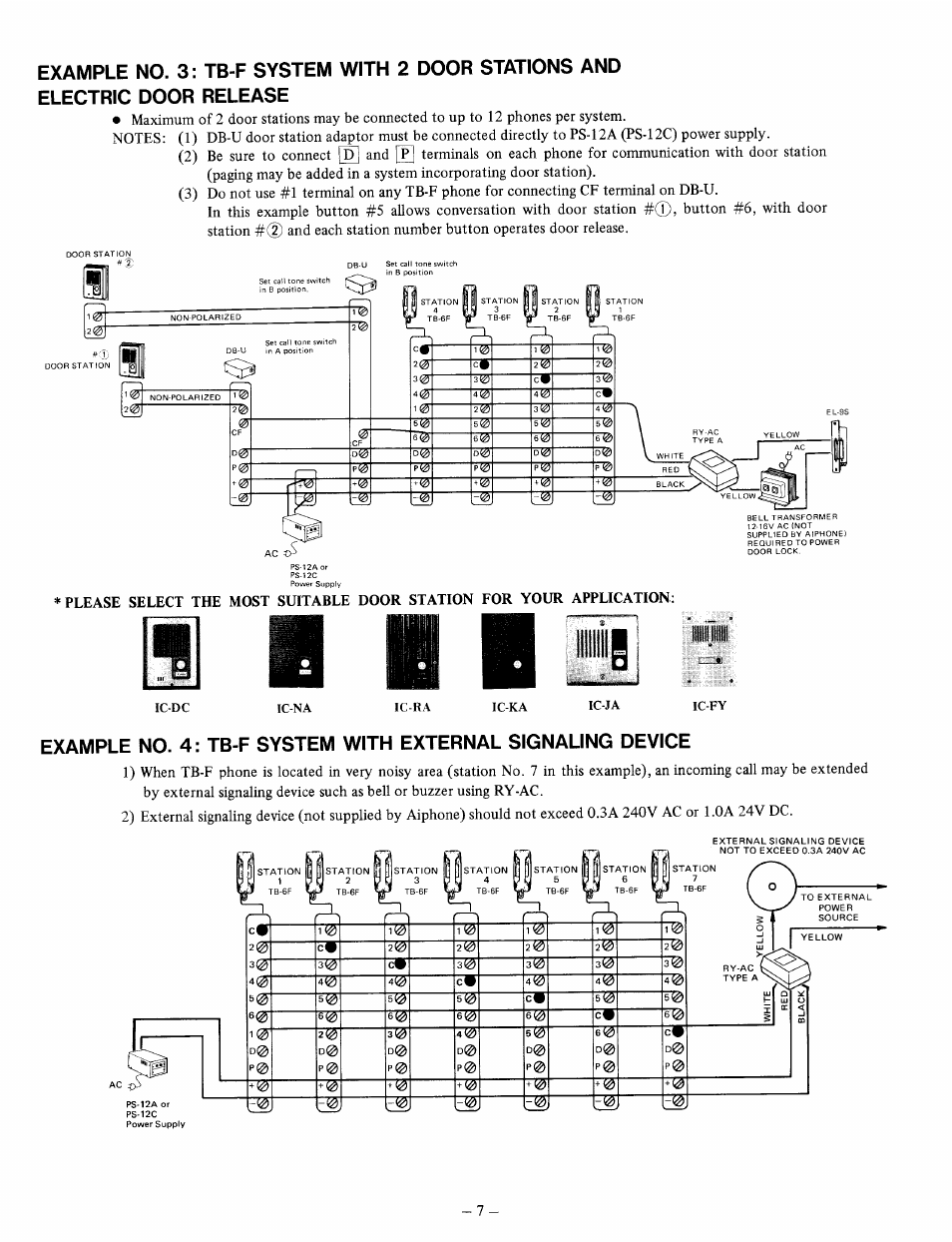 Aiphone TB-3F User Manual | Page 7 / 8