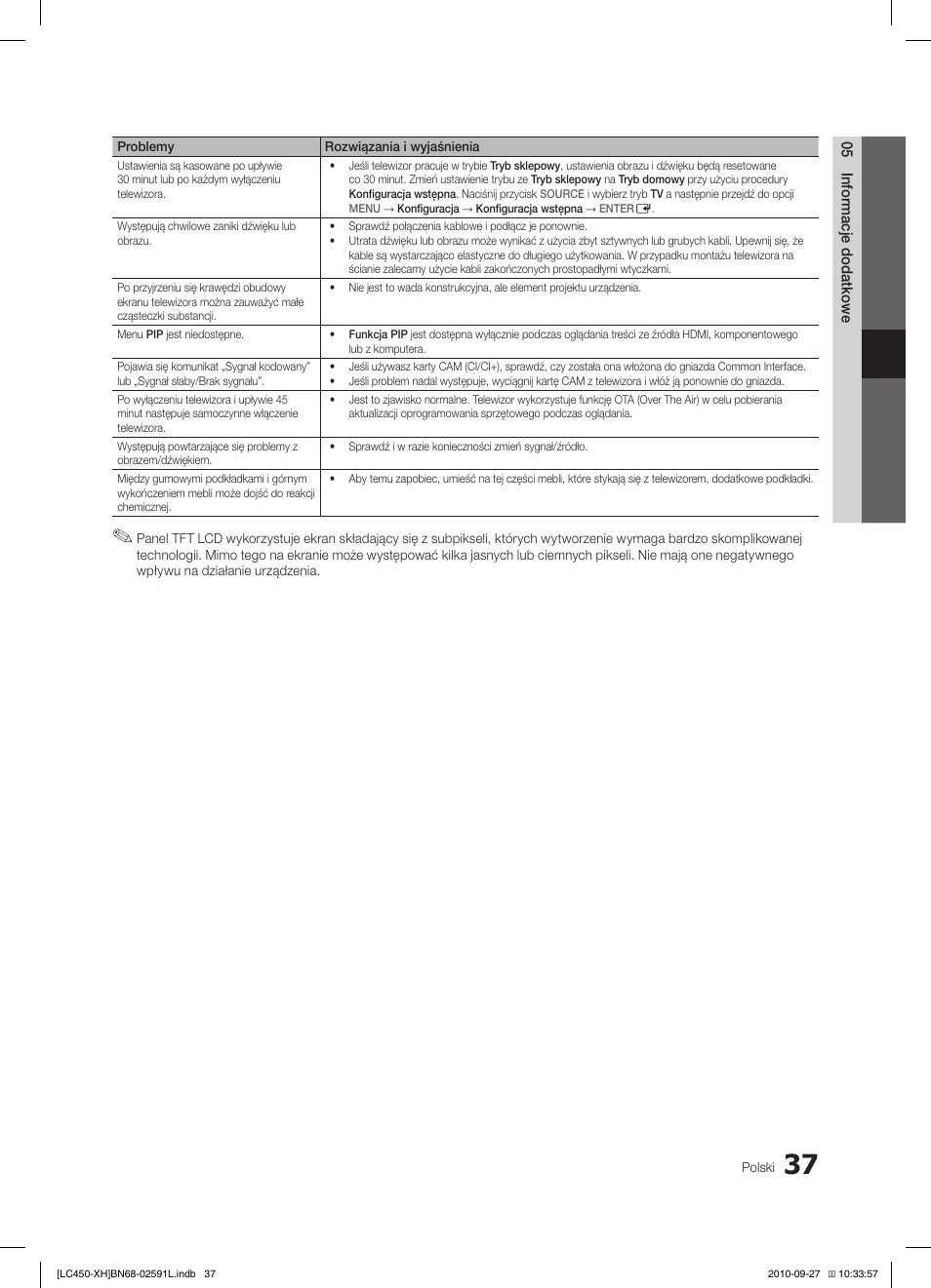 Samsung LE22C450E1W User Manual | Page 117 / 401