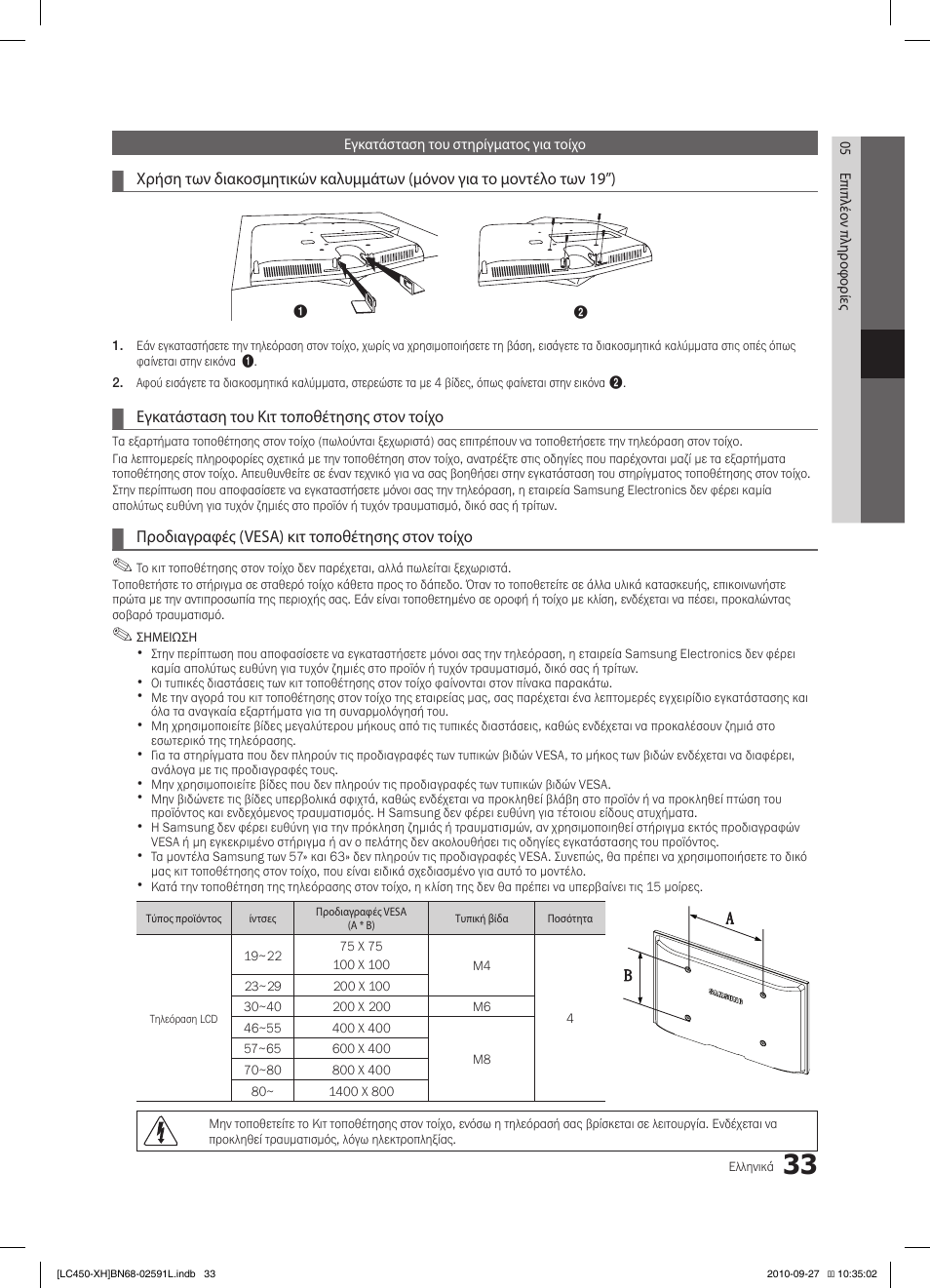 Samsung LE22C450E1W User Manual | Page 153 / 401