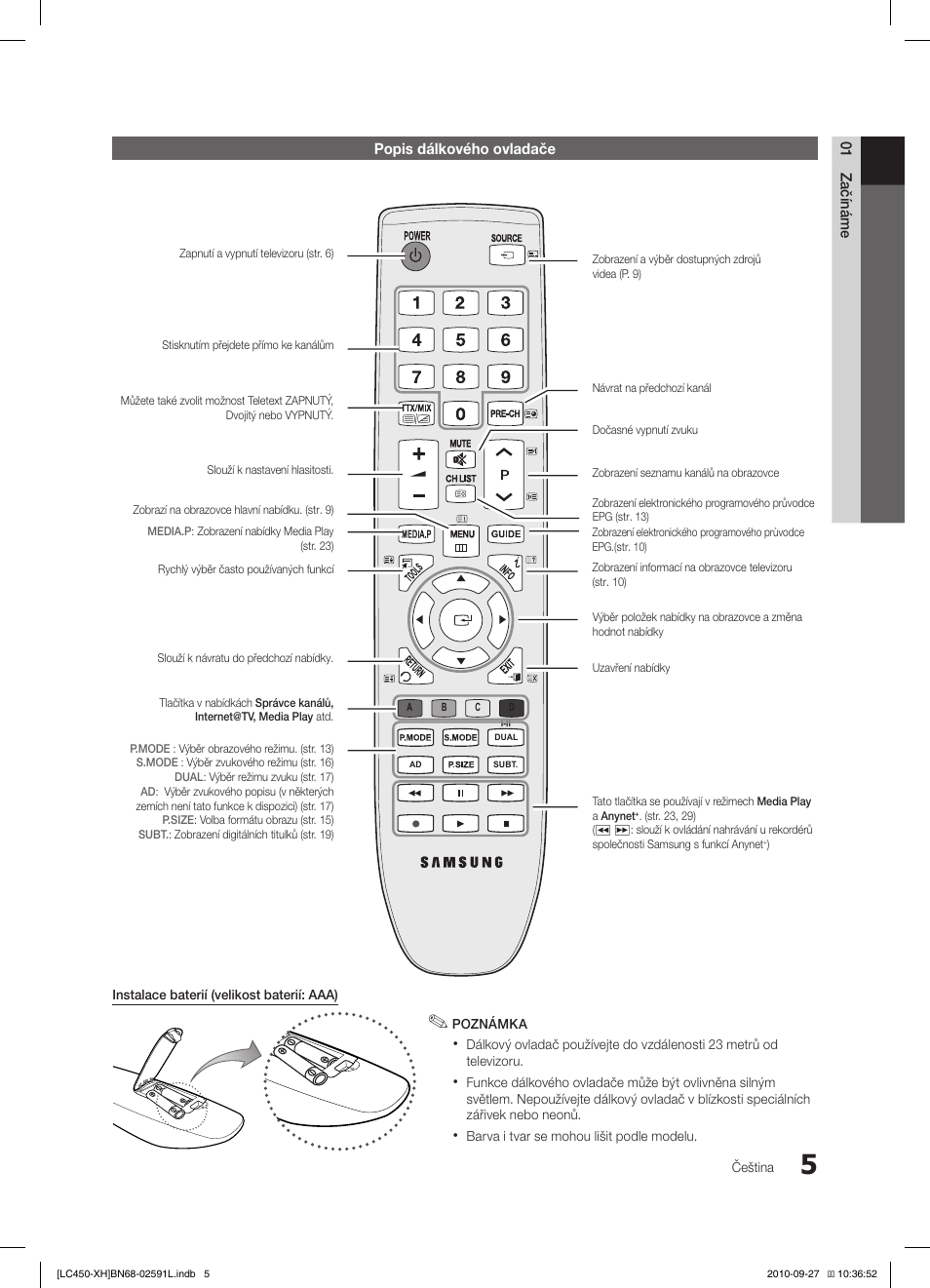 Samsung LE22C450E1W User Manual | Page 245 / 401