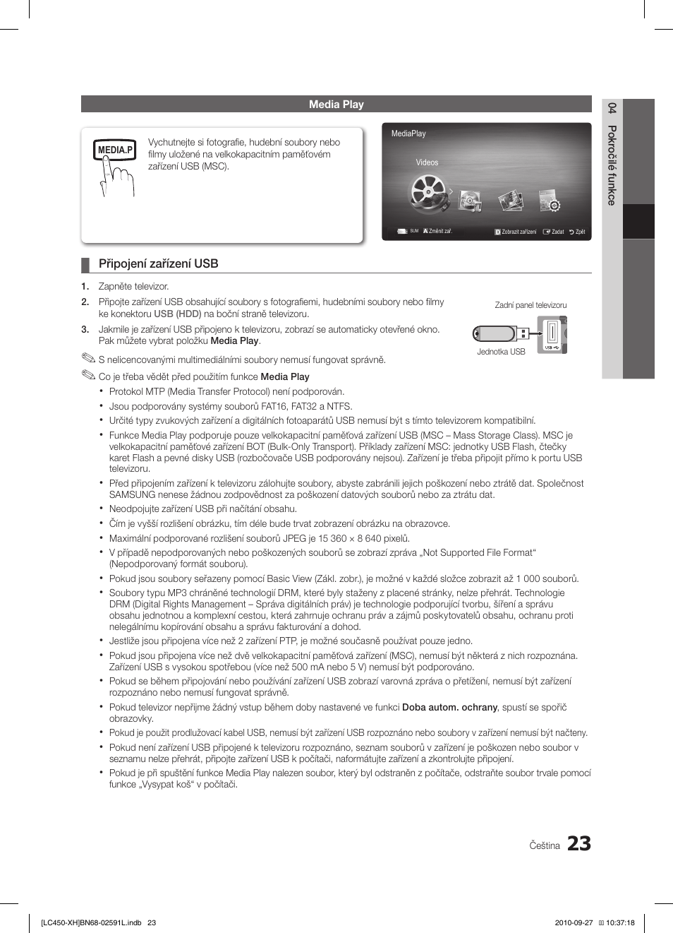 Samsung LE22C450E1W User Manual | Page 263 / 401